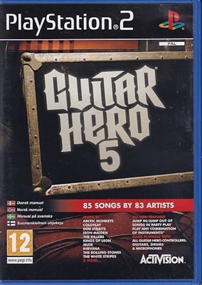 Guitar Hero 5 - PS2 (B Grade) (Genbrug)